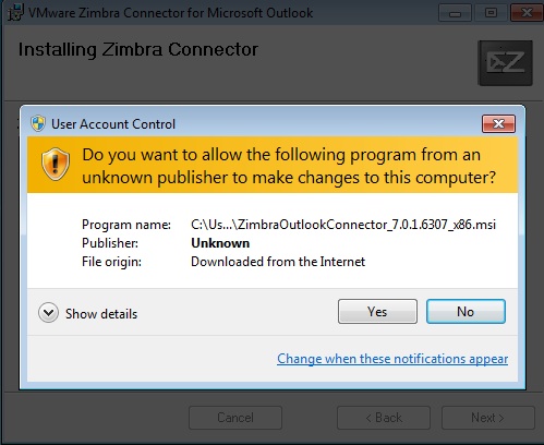 How to Install Zimbra Outlook Connector - eukhost